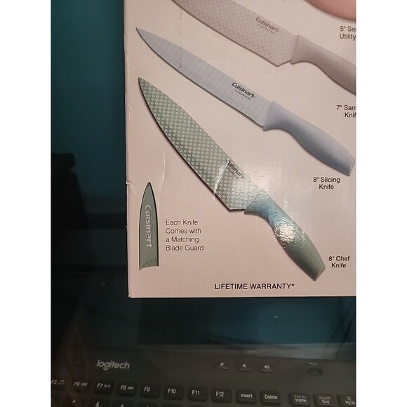 Cuisinart Advantage 10 Piece Knife Set & Blade Guard Stainless Ceramic Farmhouse - Picture 5 of 6